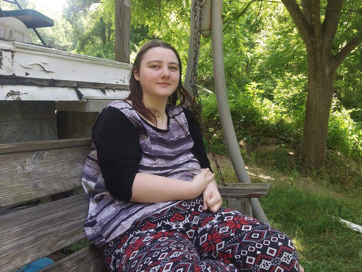 Rebecca Carriker, a recent graduate of Harlan County High School, is one of the 1,100 Harlan County students designated as homeless by the U.S. Department of Education.