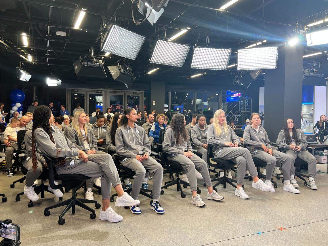 The Wildcats celebrated the NCAA Selection Sunday tournament draw from Rupp Arena at Central Bank Center on Sunday night.
