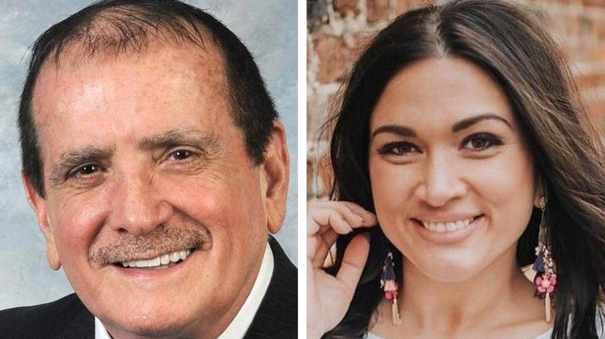Former State Rep. C. Wesley Morgan, left, and his daughter Jordan Morgan