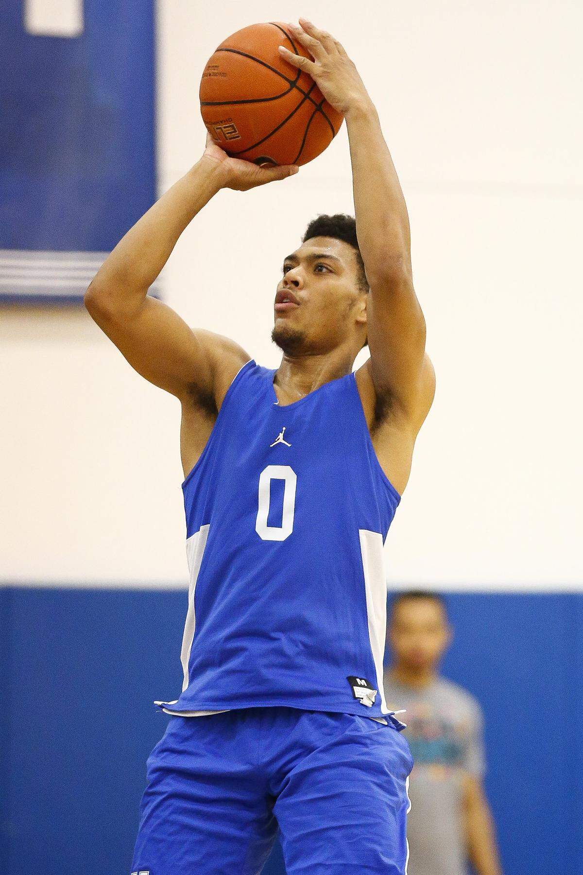 Kentucky guard Quade Green shot a basket during practice Wednesday at the Joe Craft Center in Lexington.