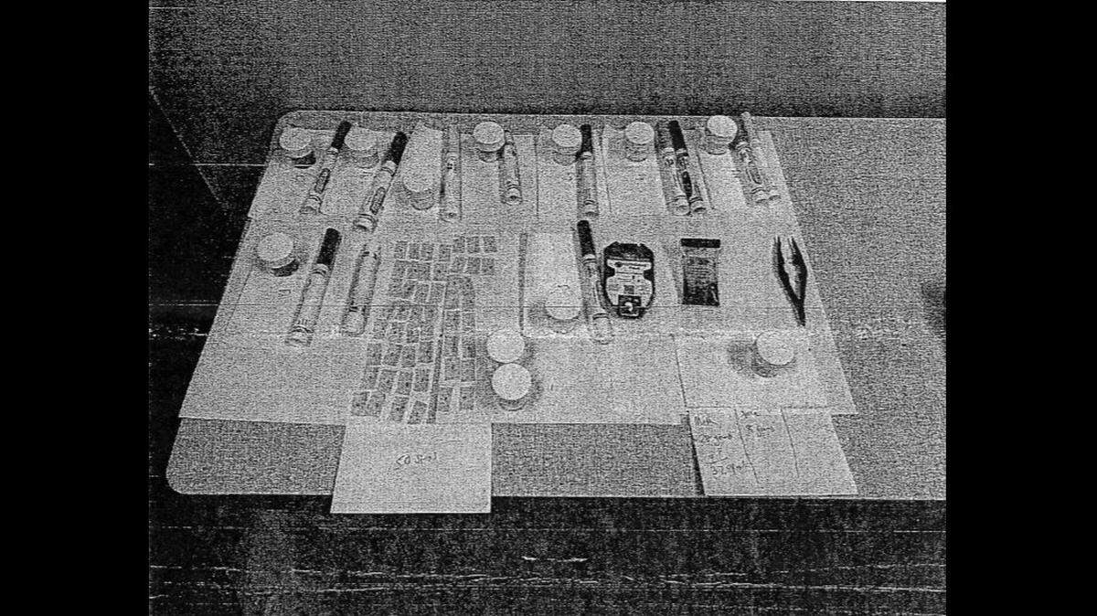 A package intercepted by officials had narcotics concealed inside markers, according to court records. The package was intended for an inmate at a state prison in La Grange, Ky.