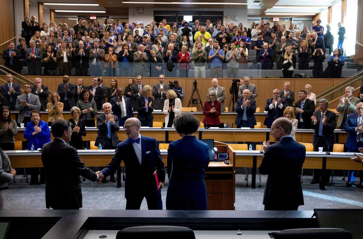 J. David Rosenberg, and his wife Dianne, gave a $20 Million dollar gift to the UK college of Law on November 8, 2019. Photo by Mark Cornelison | UKphoto