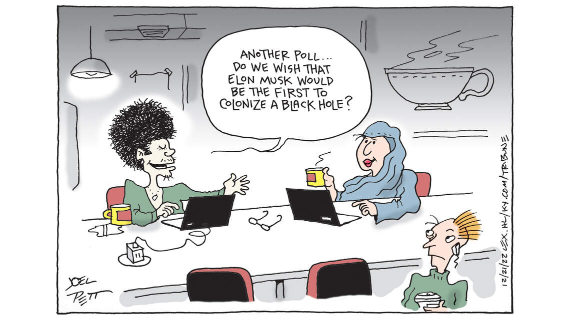 Joel Pett: Another poll for Elon