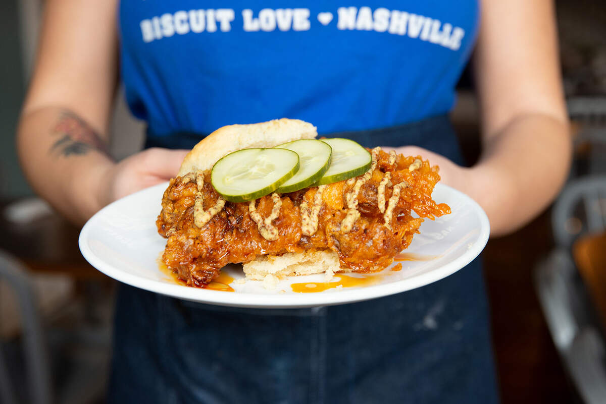 Biscuit Love in Nashville serves biscuits plus a lot more, including hot chicken.