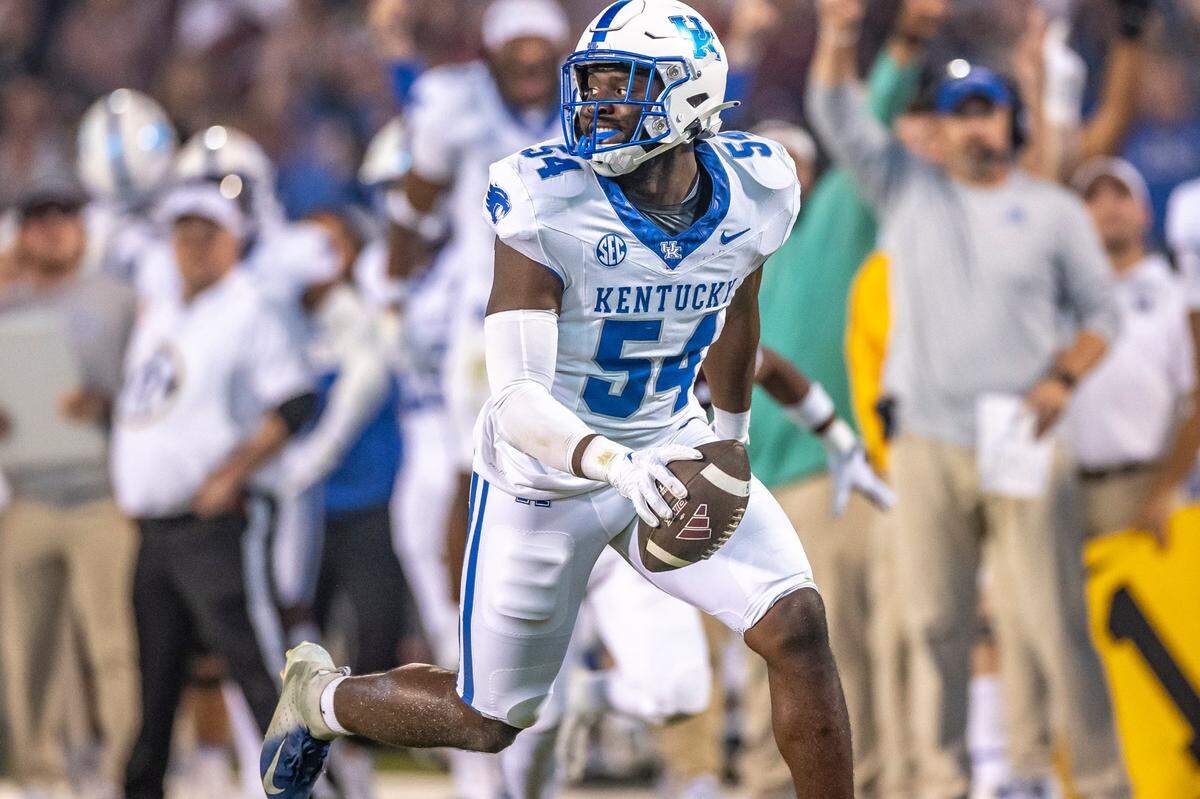 Linebacker D’Eryk Jackson intercepted five passes in his Kentucky football career.