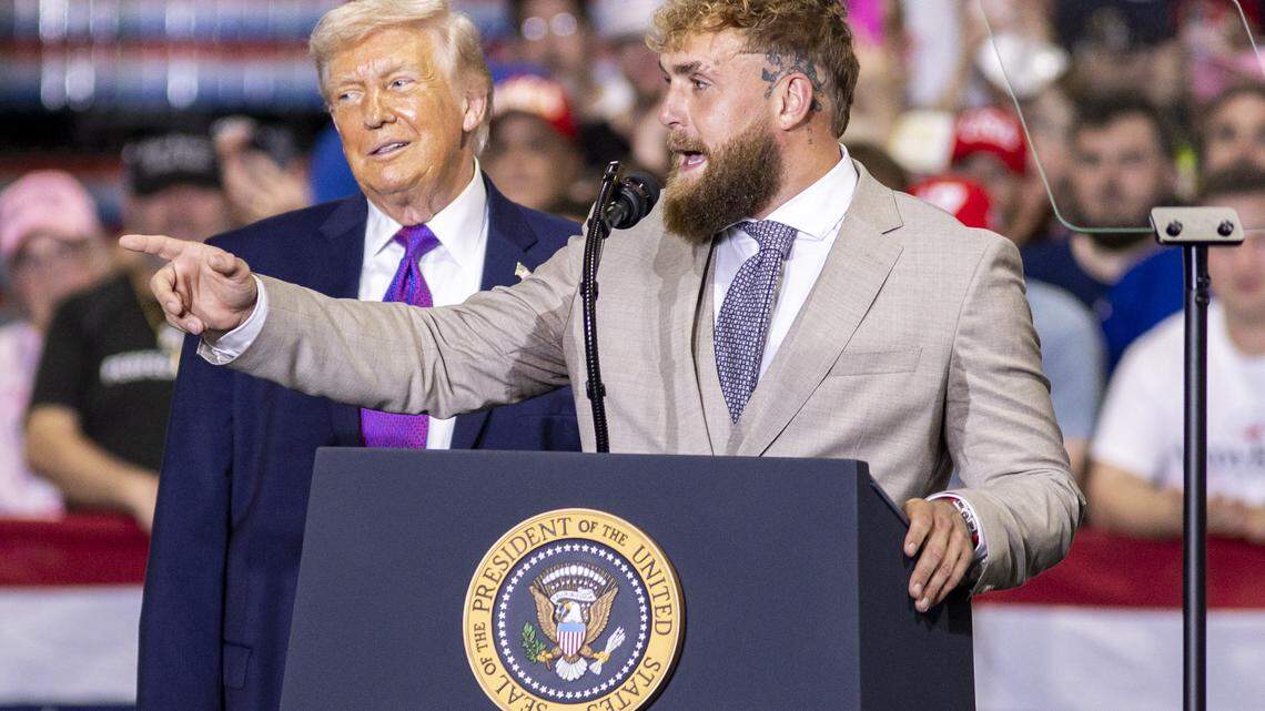 Senate shoutouts, Jake Paul & no Beshear jabs: 5 takeaways from Trump’s KY speech