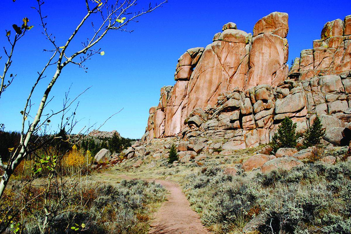 Vedauwoo, a sacred spot for Arapaho Indians, is an area of unusual boulders and rock outcroppings between Cheyenne and Laramie.