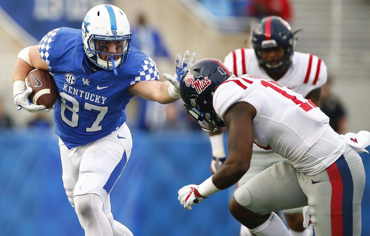 Don’t be surprised if Kentucky splits veteran tight end C.J. Conrad out wide in some formations this season.