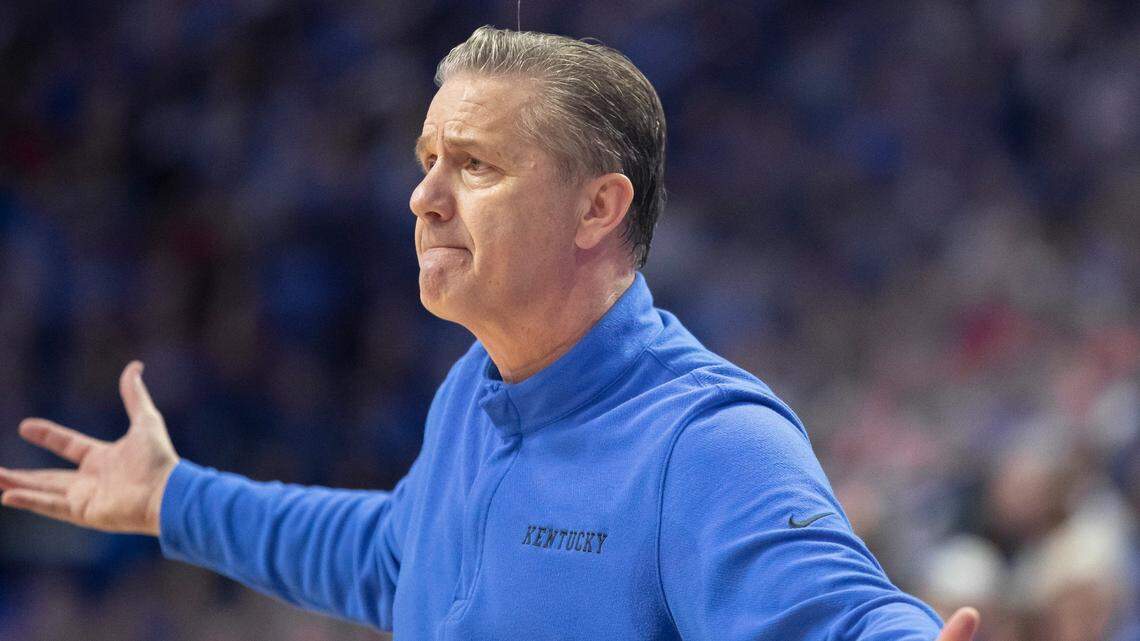 Kentucky head coach John Calipari and his Wildcats’ team started the season ranked No. 4 in the AP Top 25 poll.