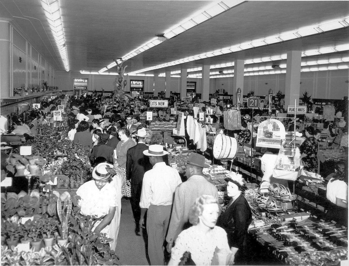 Lexington shoppers crowd the F.W. Woolworth Store on opening day, Sept. 9, 1948. The new downtown five-and-dime store was located at 106 W. Main St. Woolworth opened its first Lexington store in 1901 and the chain became a fixture in downtowns across the country. But the trend toward suburban malls and competition from discounters, including Kmart and Wal-Mart, began to undercut the company by the 1960s. The company had signed a 40-year lease that was credited with keeping the store open during the 1960s and 1970s, when other retailers were forced to leave downtown Lexington. The store closed in 1990 the building become one of Lexington’s most notorious eyesores, sitting empty for more than a decade before being torn down in 2004. The other buildings on that block were razed in 2008 to make way for the CentrePointe development, today known as City Center.