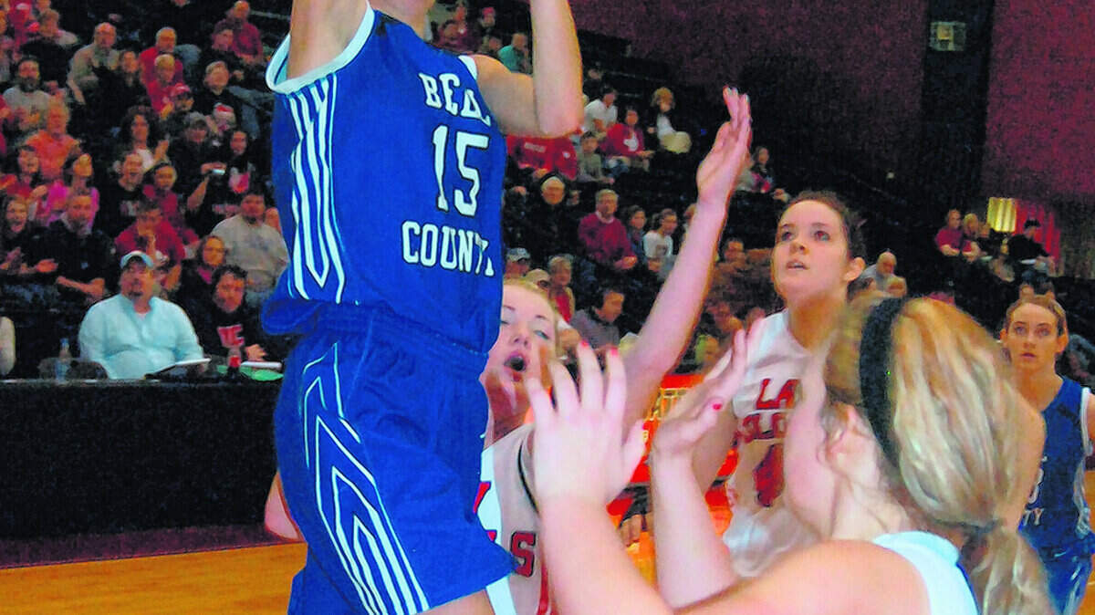 Maci Morris of Bell County drove to the basket against Whitley County during the semifinals of last season's 13th Region Tournament. (Jay Compton/Middlesboro Daily News)