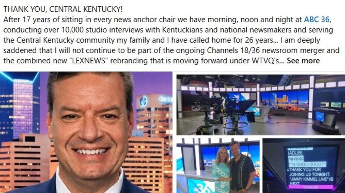 Longtime WTVQ anchor out amid wave of layoffs as newsroom merges with WLEX
