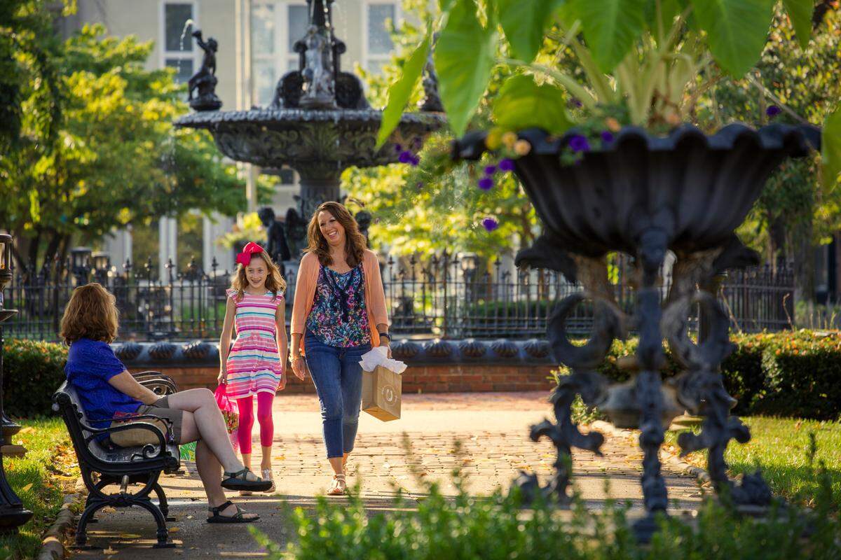 Fountain Square is the focal point of Bowling Green’s compact downtown.
