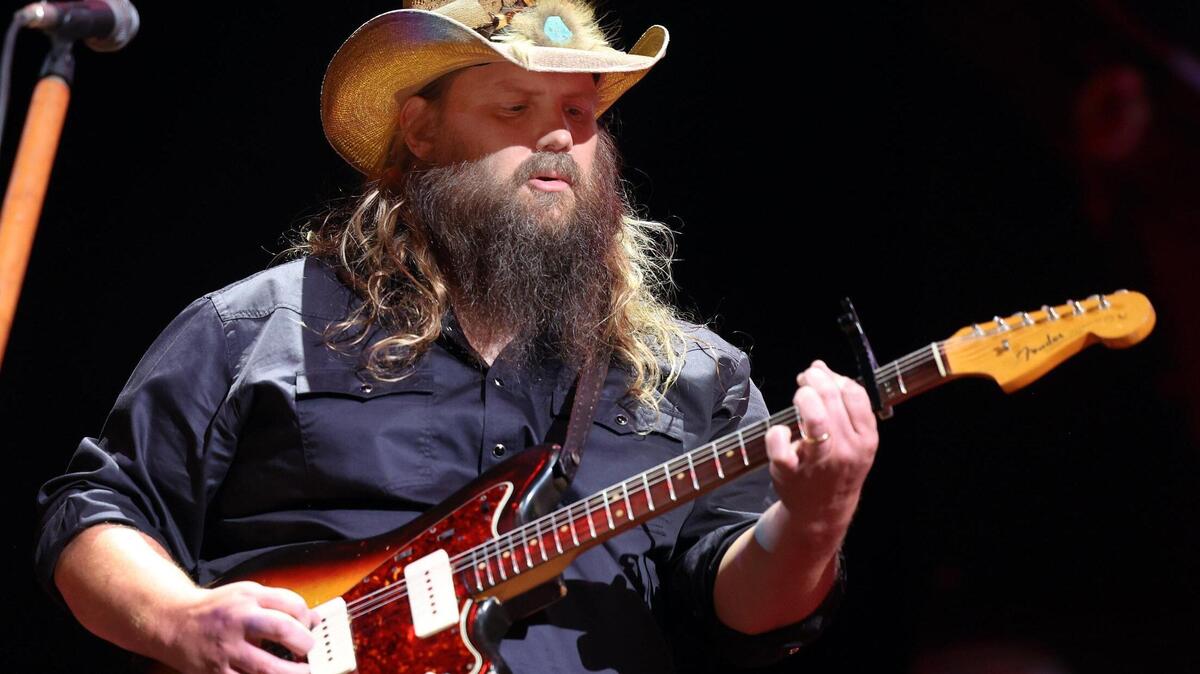 Chris Stapleton performs during the Kentucky Rising benefit concert at Rupp Arena in Lexington, Ky., Tuesday, Oct. 11, 2022. (Photo by James Crisp)