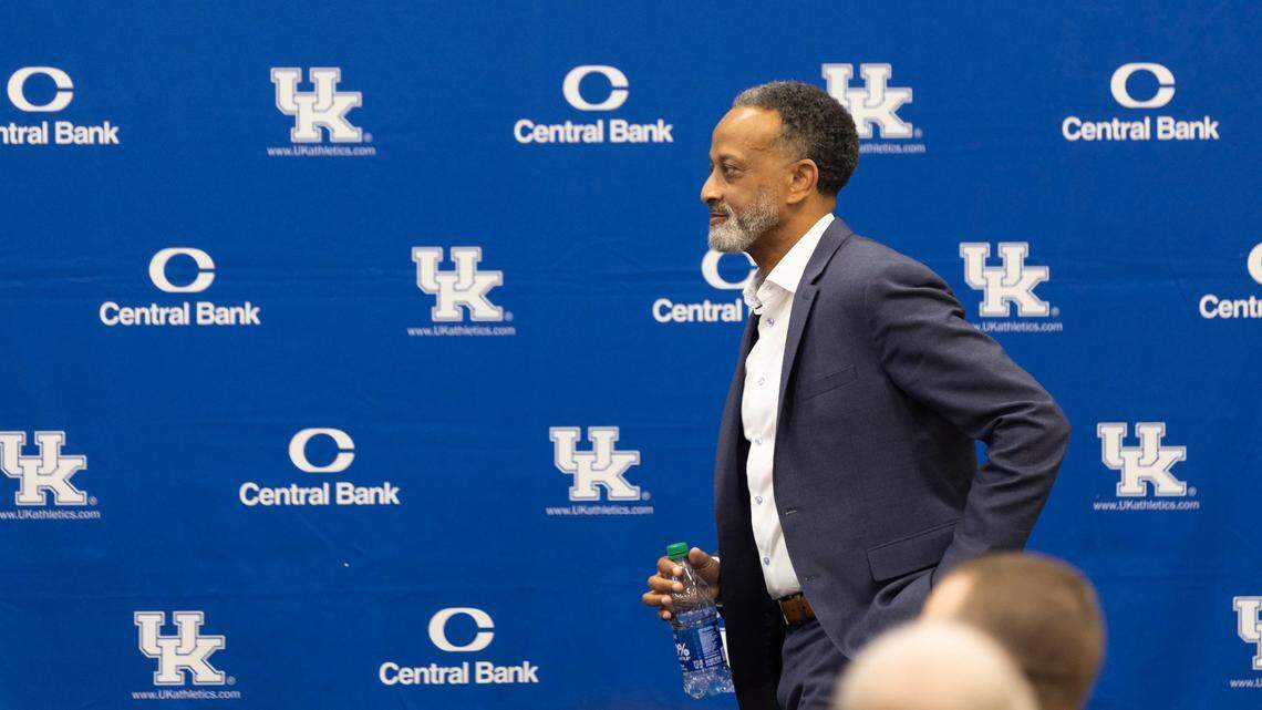 Kentucky women’s basketball coach Kenny Brooks said of new colleague John Calipari: “I know there’s been a lot going on with Coach Cal and his situation, but he’s one of the best, one of the best in the country, and I’m looking forward to picking his brain.”
