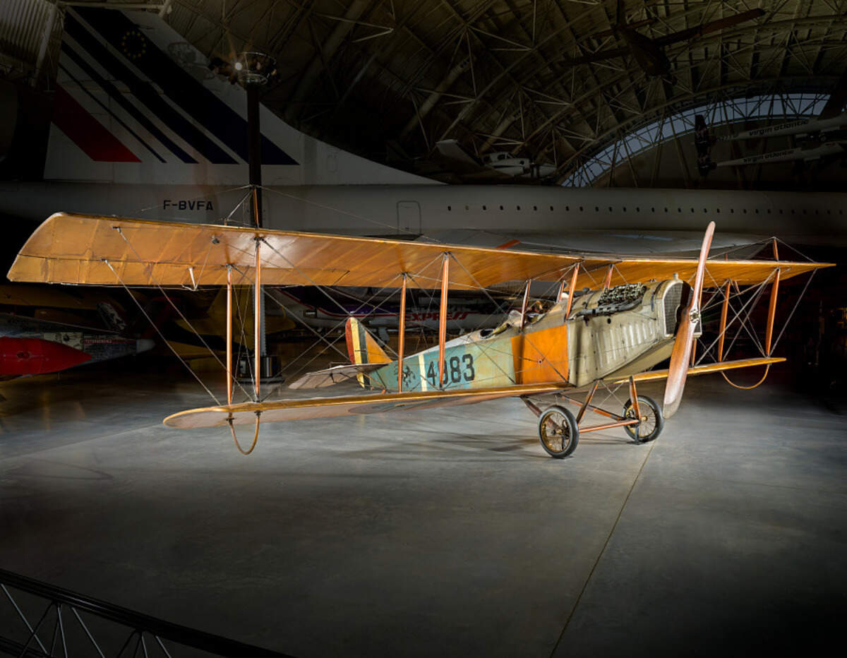 A Curtiss JN-4D airplane. A plane believed to be a replica of the original Curtis JN-4D crashed in Kentucky this week.