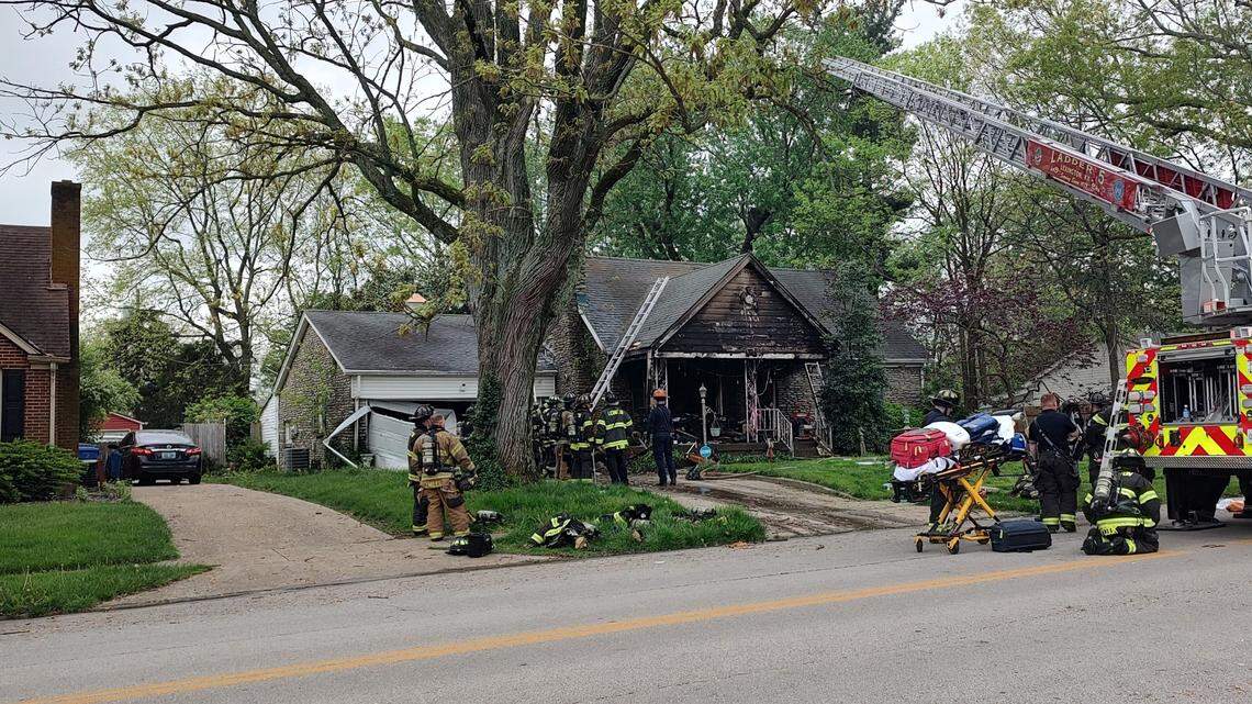 A fire damaged a home on St. Anthony Drive in Lexington, Ky., Saturday afternoon. The Lexington Fire Department rescued multiple cats.
