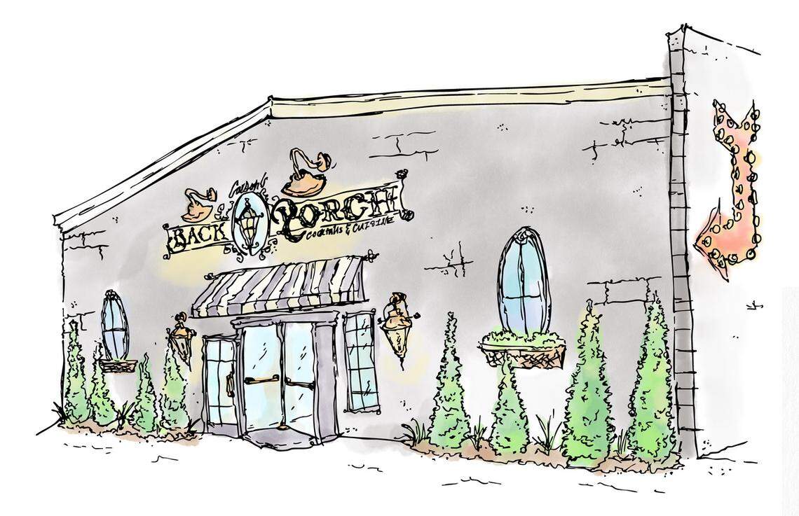 Carson’s Back Porch is a new restaurant coming to the space behind Carson’s on Main. It’s expected to open next May.