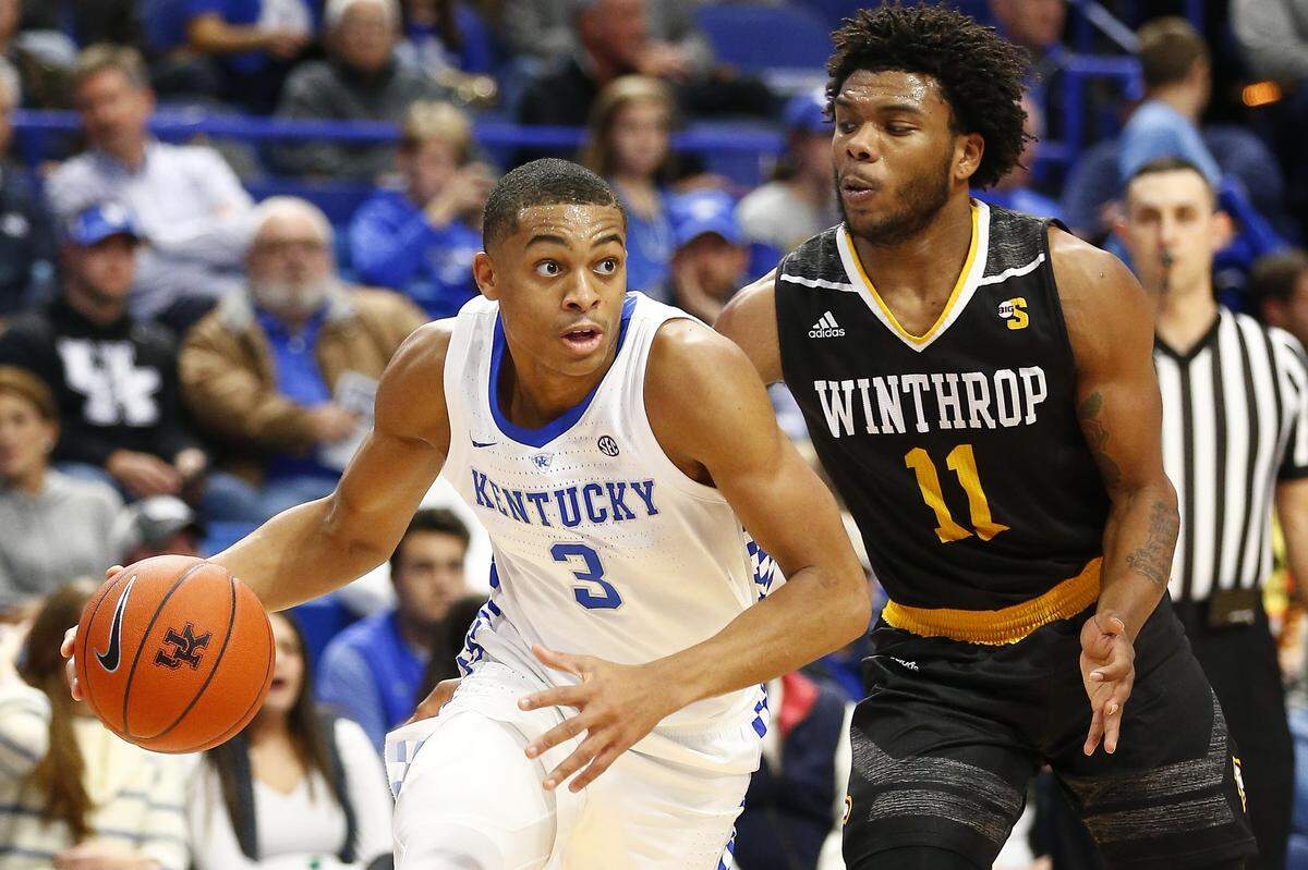 Kentucky freshman Keldon Johnson (3) leads the Wildcats in scoring (16.5 ppg) and is UK’s third-leading rebounder (5.4 rpg).