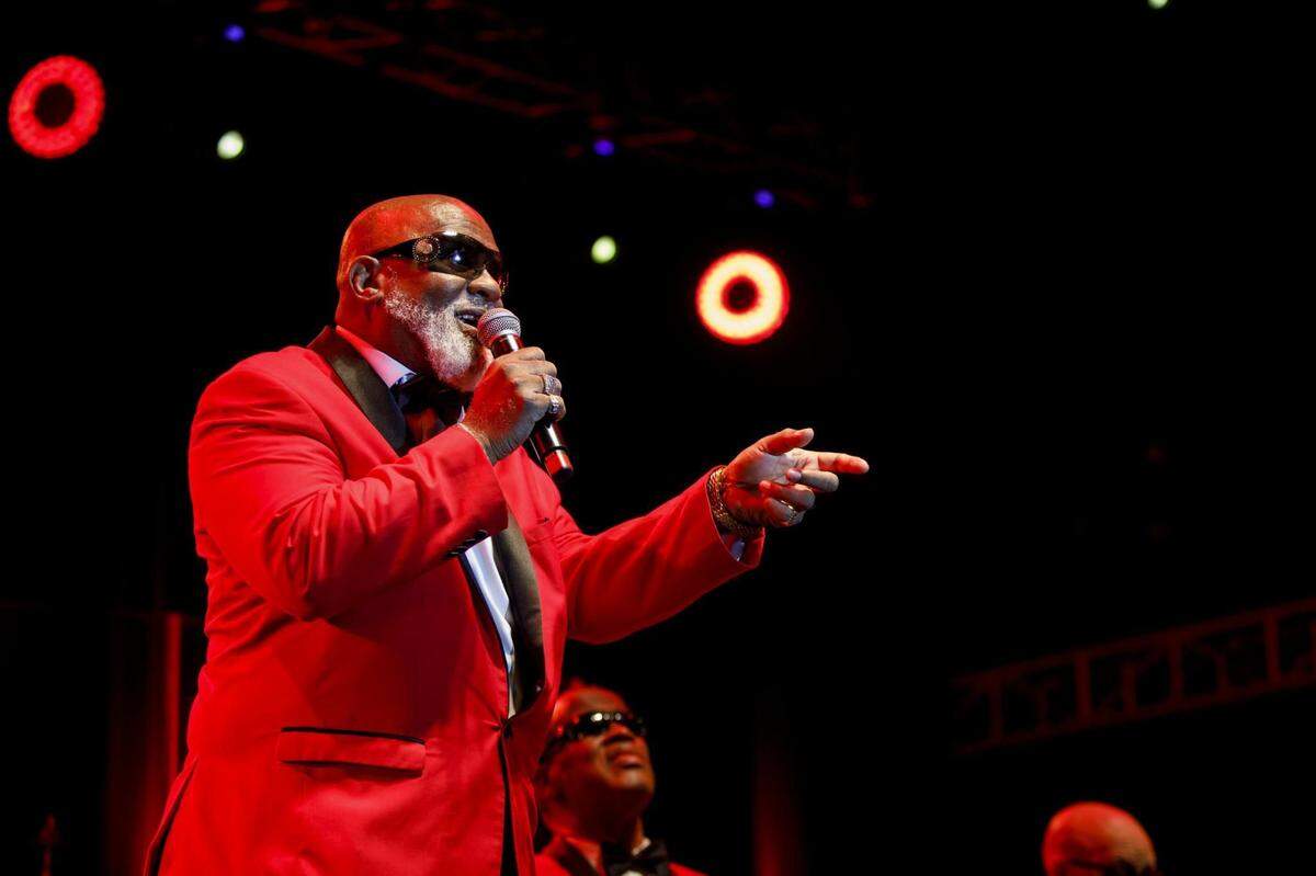 Ricky McKinnie of The Blind Boys of Alabama during a 2000 concert in Perth, Australia.