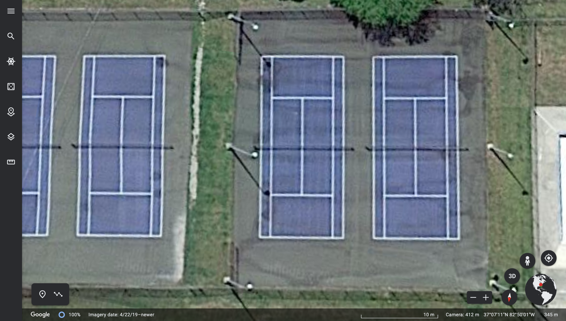 The same location shown above, taken from a Google Earth screenshot.