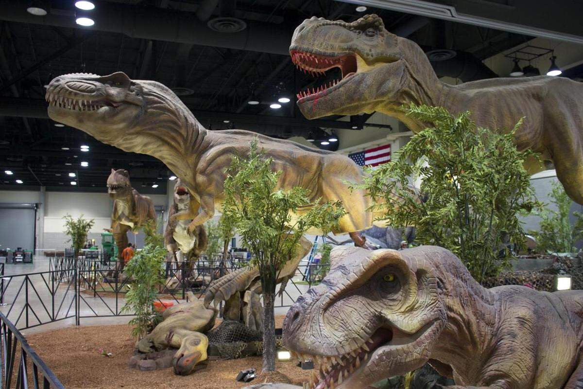The dinosaurs of Jurassic Quest will prowl The Lexington Center this weekend.
