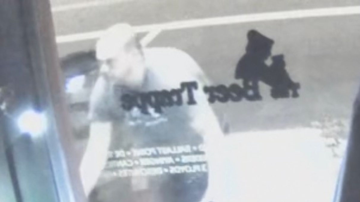 Lexington police released images of a suspect who they said was involved in vandalizing businesses in Chevy Chase.
