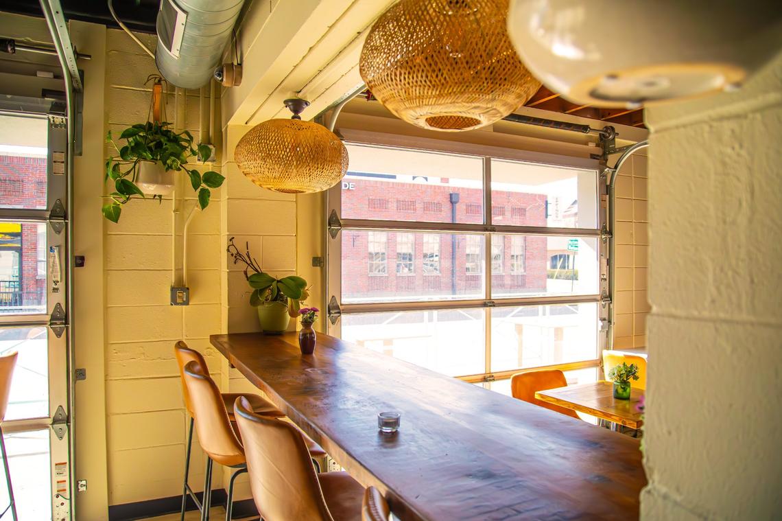 Minton’s has several dining areas in the new restaurant.