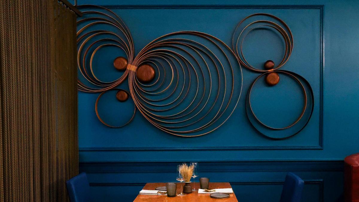 Weaving, broom, wood and more craft, are on display Monday, July 14, 2025, at Crafted at Boone Tavern, the new restaurant at the Historic Boone Tavern Hotel in Berea, Ky. The majority of furnishings and decorations for the new restaurant were handmade by Berea College Student Craft.