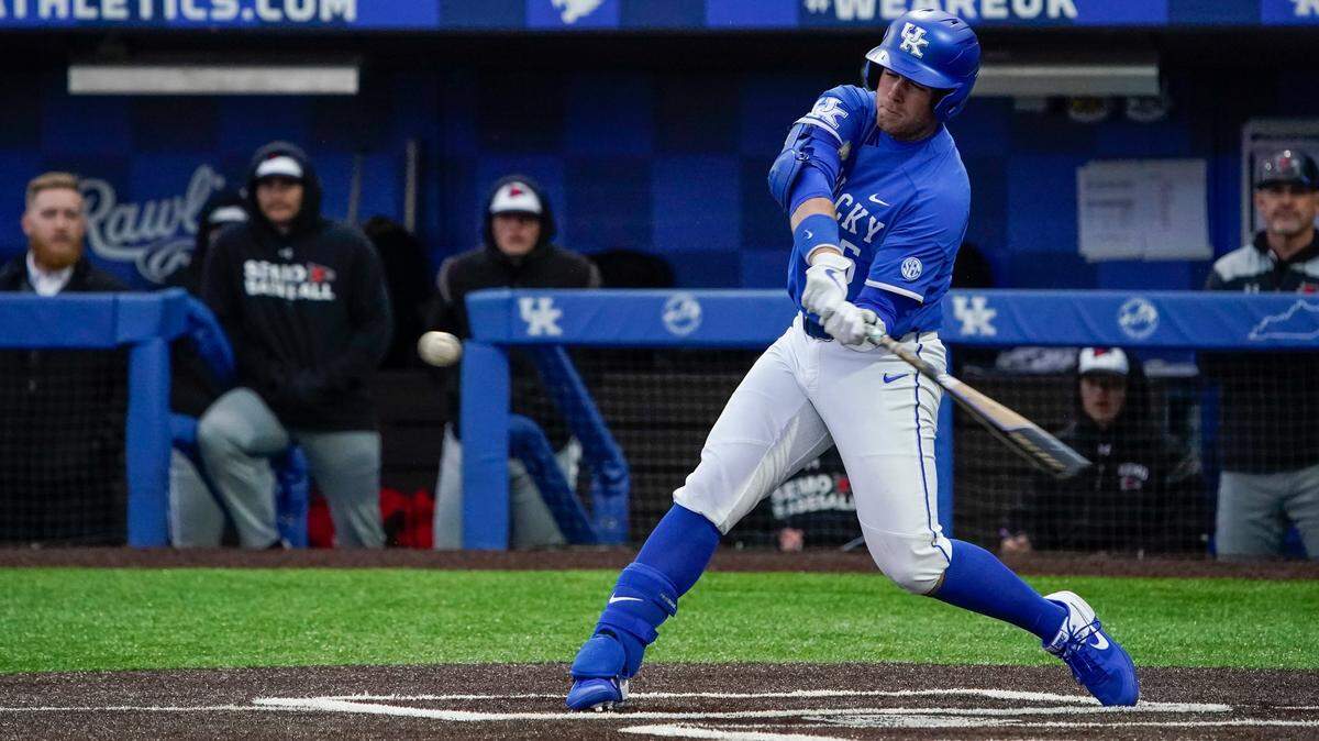 Senior first baseman T. J. Collett and the Wildcats host UNC Wilmington for three games at Kentucky Proud Park this weekend.