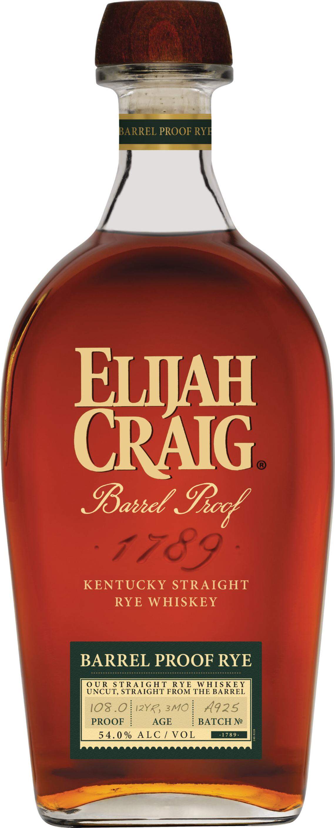 Elijah Craig Barrel Proof Rye is uncut and unfiltered, bottled at 108 proof. It’s available nationwide for $74.99 suggested retail price.