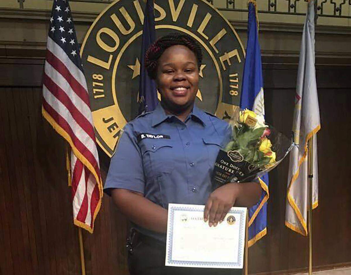 This undated photo provided by Taylor family attorney Sam Aguiar shows Breonna Taylor in Louisville, Ky.