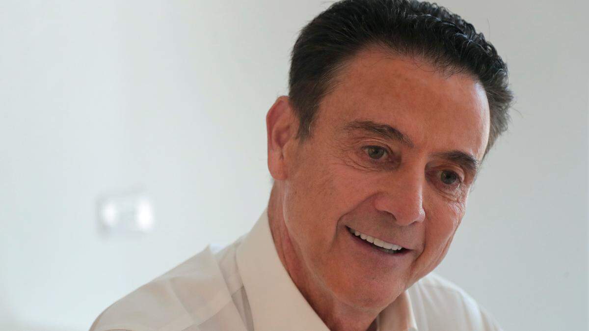 Former Louisville basketball head coach Rick Pitino launched his own Twitter account Thursday, despite reservations about the forum.