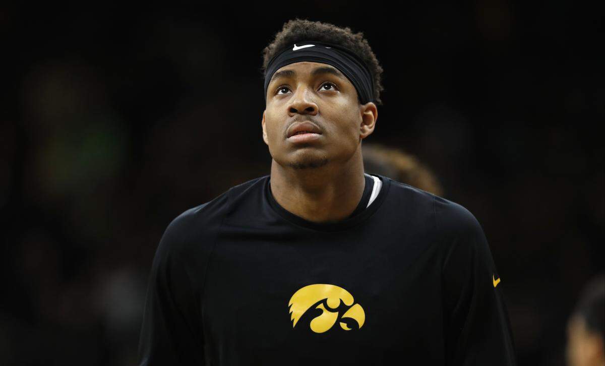 Ahmad Wagner averaged 1.7 points and 1.7 rebounds as a basketball player at Iowa last season.