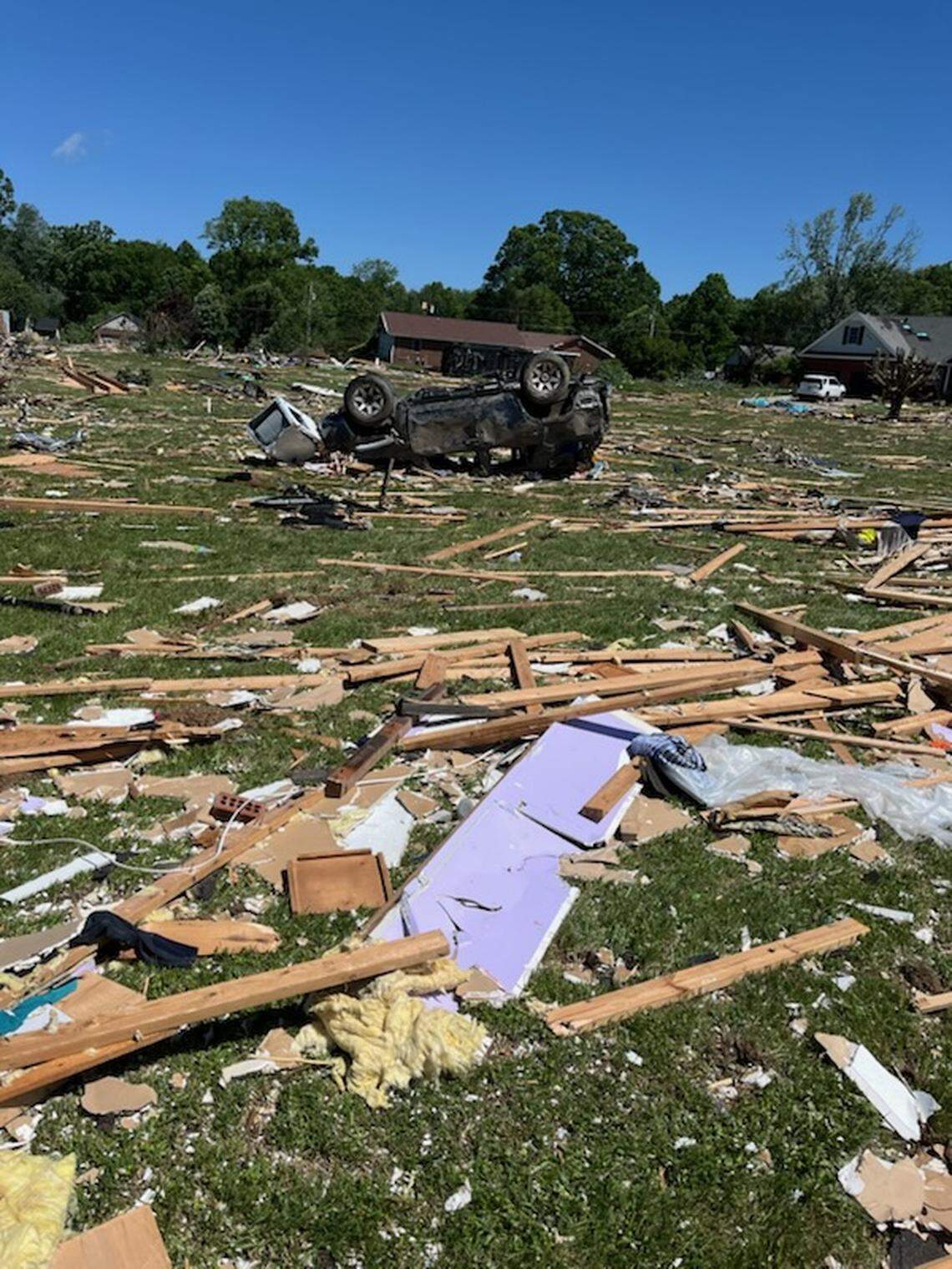 The Sunshine Hills area of Laurel County was hit hard by storms and a presumed tornado early Saturday, May 17, 2025.