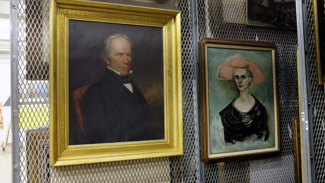 A portrait of Henry Clay is among the Speed Art Museum's painting collection that is in storage during a $50 million, three-year renovation and expansion. Many of the museum's best European paintings are now on display at The Art Museum at UK.
    