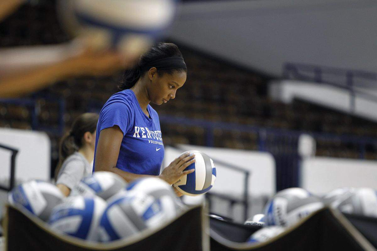 Leah Edmond, now a star for the University of Kentucky volleyball team, played high school volleyball at Paul Laurence Dunbar in Lexington.