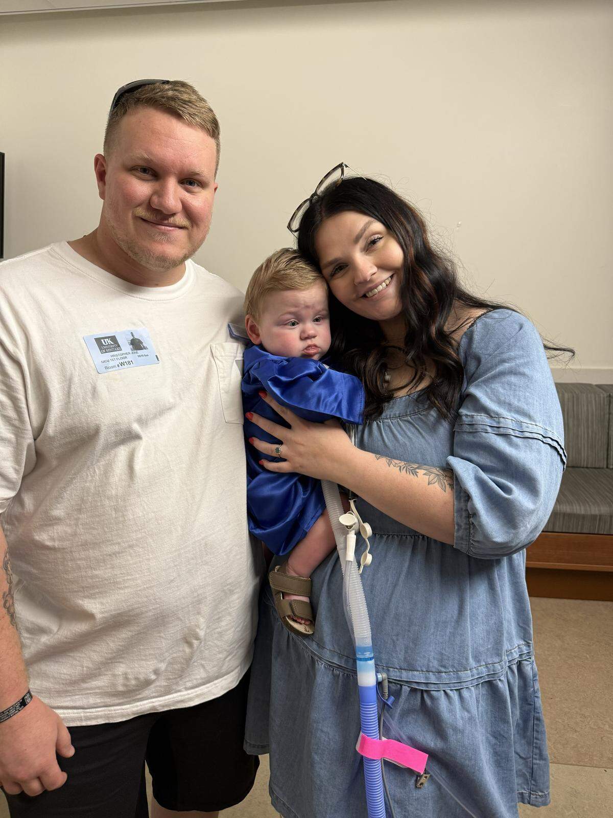Chris and Savannah Jones’ baby Colsen graduated from the neonatal intensive care unit at Golisano Children’s at the University of Kentucky on Mother’s Day. He’s now at home with his family in Waynesburg, Ky.