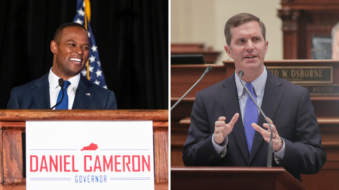 Republican Attorney General Daniel Cameron and Democratic Governor Andy Beshear will face off in the November general election for the chance to be Kentucky’s next governor.