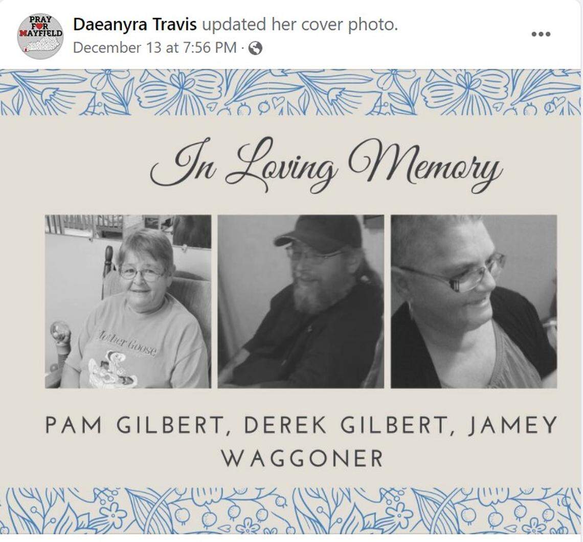 Pam Gilbert, Derek Gilbert, Jamey Waggoner