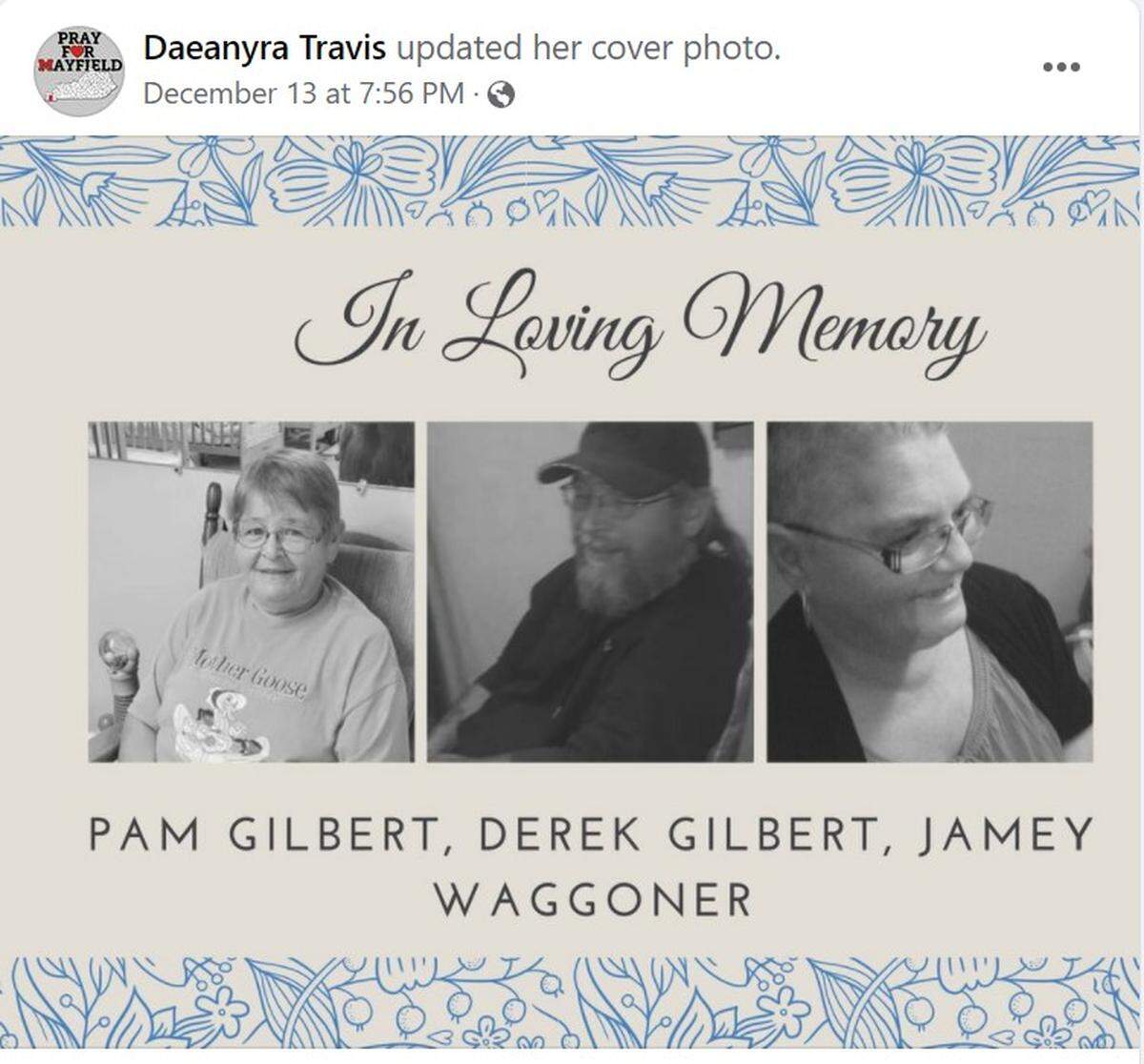 Pam Gilbert, Derek Gilbert, Jamey Waggoner