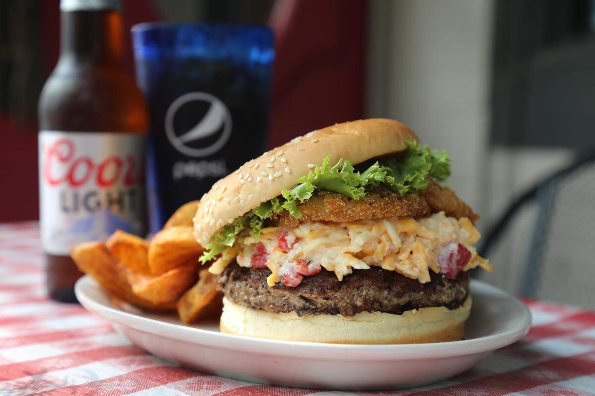 Columbia Steakhouse at 201 N. Limestone will have the South in Your Mouth burger, an 8-ounce ground chuck burger topped with housemade pimento cheese and fried green tomato.