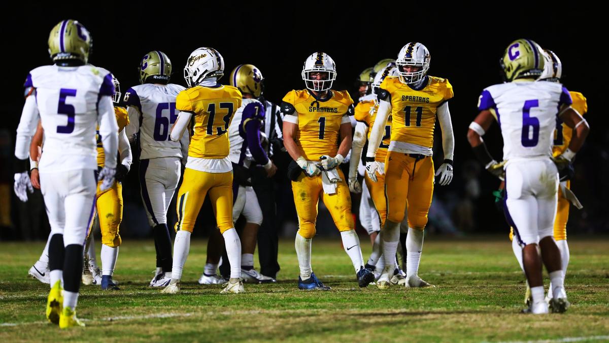 Charlie Slabaugh (1) rushed for three touchdowns and had an interception against Campbellsville.