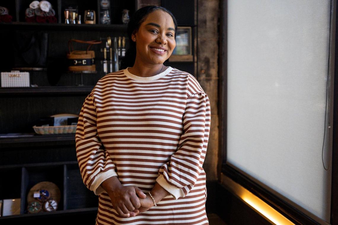 Ieasha Allen, owner of The Melroy, opened the private club at 144 N. Broadway in Lexington, Ky., to give members a place to work or socialize with friends, have a drink or share a meal.