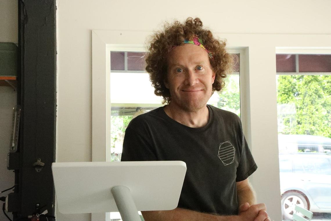 Wilson’s Grocery’s new owner, Matt Bastin, is always either behind the front counter or the sandwich counter.