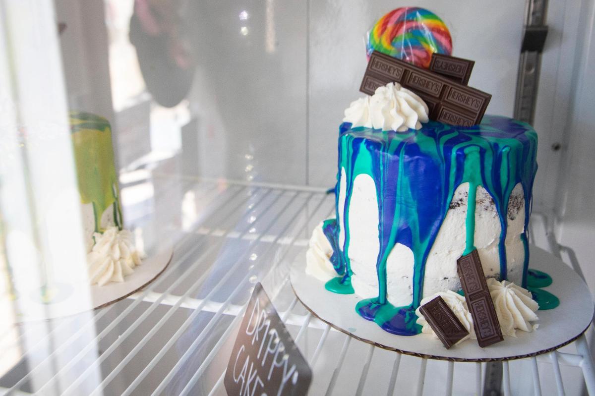 “Drippy cakes” from Desserts by Rebecca in Georgetown, Ky., Thursday, November 19, 2020. The cakes began as a way to say “sorry” when a birthday or other special occasion had been missed, they’ve now become a standard offering.