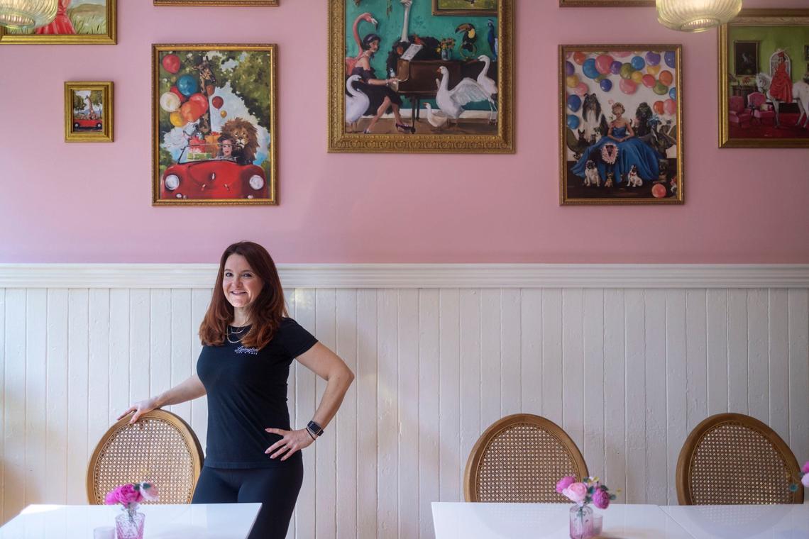 Elizabeth King, owner of Lexington Tea and Brie, at 219 N. Limestone in Lexington, Kentucky.