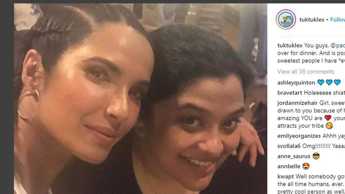 One Lexington chef got a big surprise after "Top Chef" host Padma Lakshmi taped the episode at Rupp Arena on Tuesday. Chef Samantha Fore ended up cooking for Lakshmi, who stopped by her house.