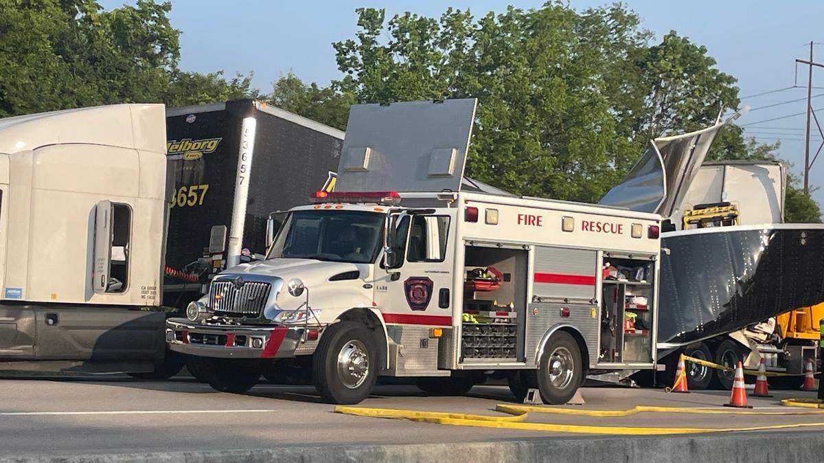 A fatal crash that appeared to involve two tractor-trailers occurred Thursday morning in Madison County. Police have asked people to avoid the area.
