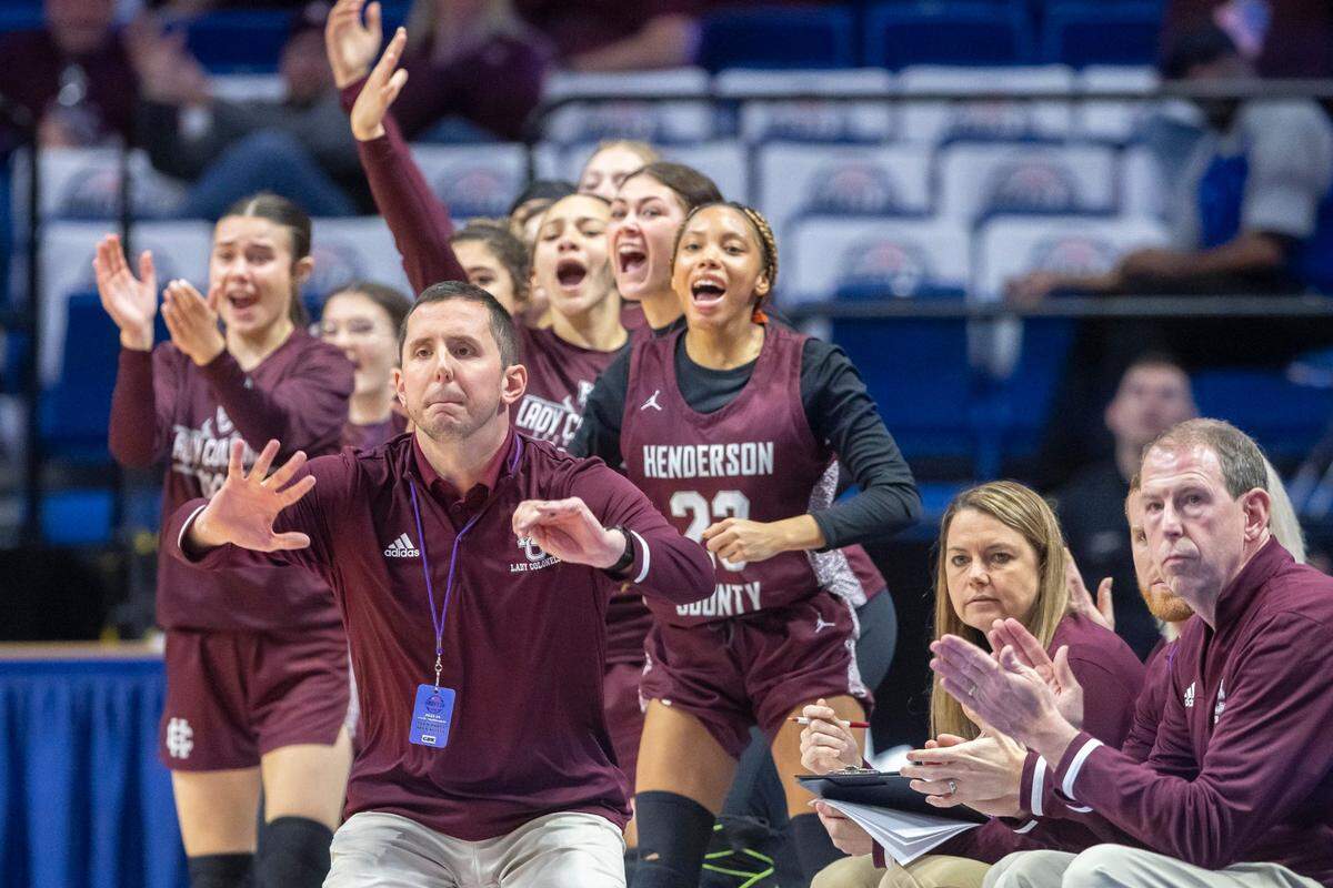 Henderson County head coach Stephen Haile and his bench were fully engaged as the Colonels rallied on Thursday.